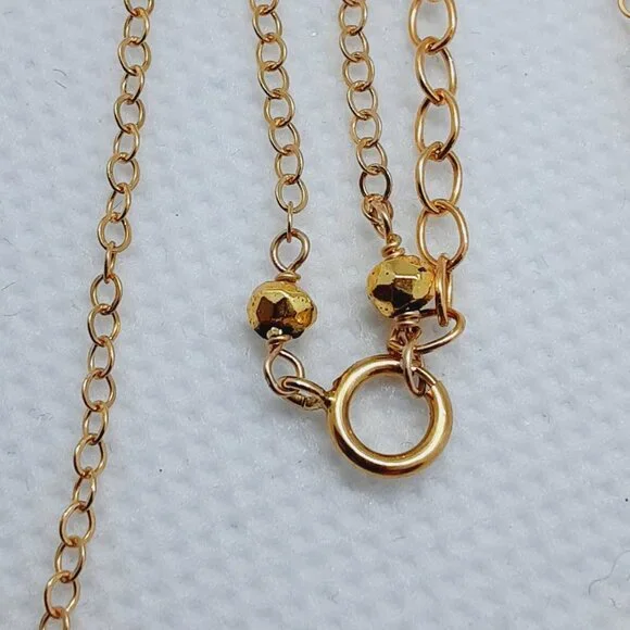 New genuine stone 14kt gf necklace - Picture 6 of 7